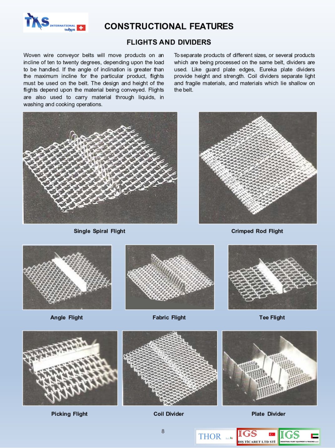 FLIGHTS AND DIVIDERS